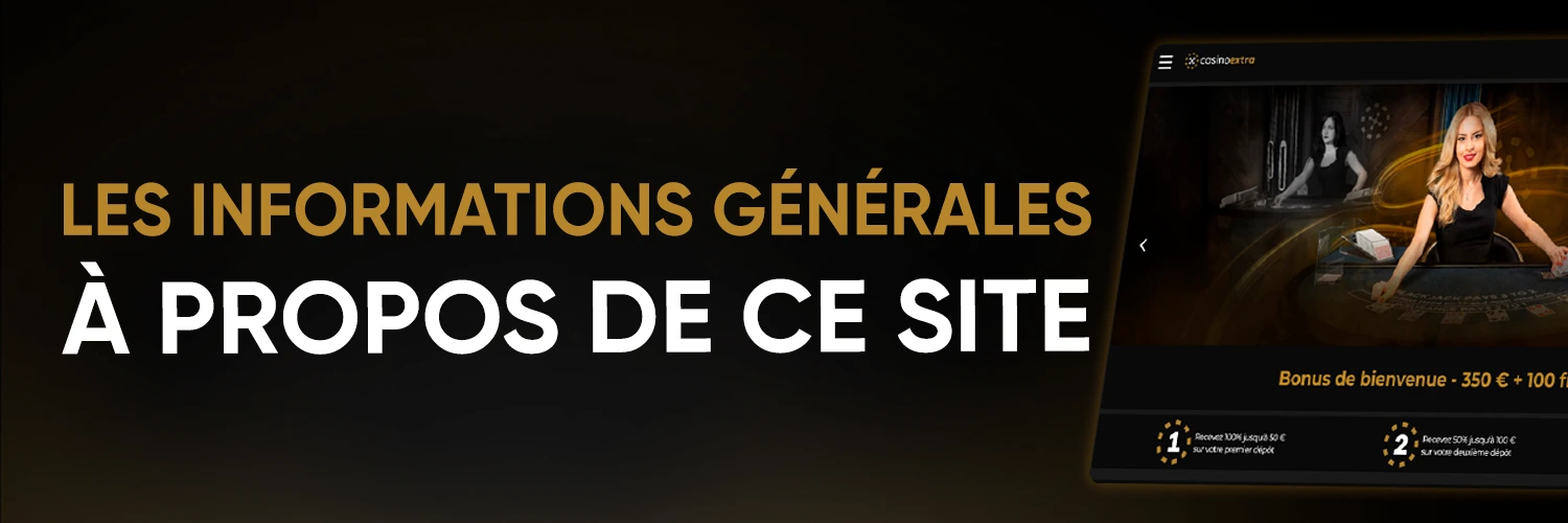 Les informations générales à propos de ce site